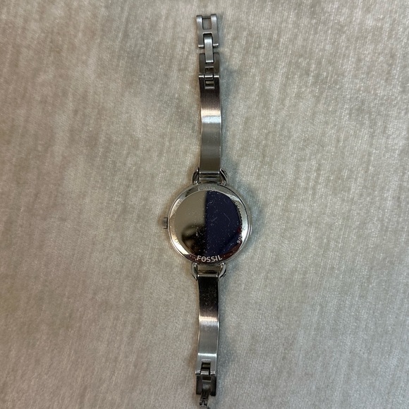 Fossil Georgia Classic White Dial Silver Tone Steel Women's Watch BQ3025 - Picture 4 of 5